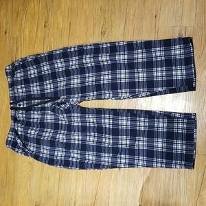 Stafford sleep pant blue white plaid like nee elastic drawstring waist sz XXL